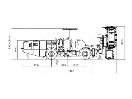 Jumbo Hidráulico, con Cambiador de Varillas Automático CYTC76  (para Producción Minera)