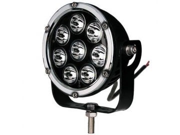 Luz de conducción LED B0104, negro brillante