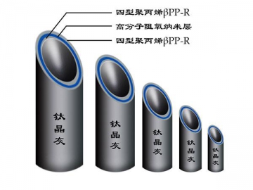 Sistema de tuberías compuestas de βPPR para agua caliente