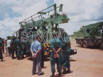 Máquina perforadora para pozos de agua