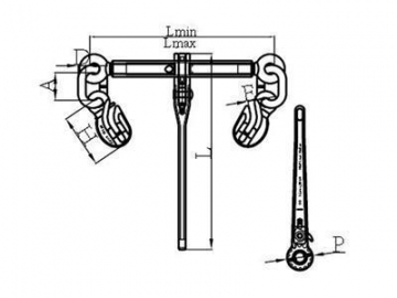 Tensor de cadena con chicharra