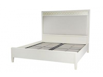 Cama king size con marco de madera de abedul