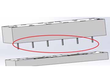 Hileras para fibras poliméricas, hilatura tubular trenzada reforzada