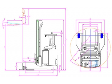 Carretilla Elevadora Multi Direccional 3,000kg RSEW