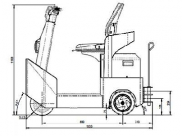 Remolcadora eléctrica 1200kg