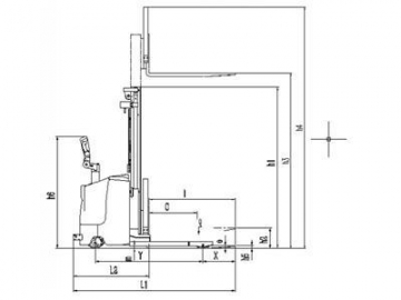 Apiladoras eléctricas 1000-2000kg XEK