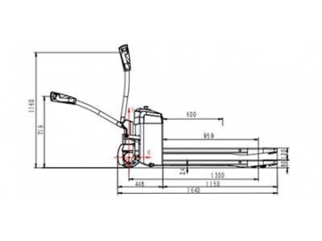 Transpaleta eléctrica 1500kg