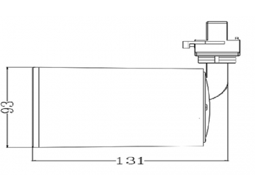 Series Cabezal para Riel de Iluminación LED Serie J1, 30W / 35W Riel de Iluminación LED con Adaptador de Riel Modular