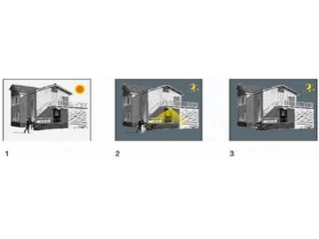 Panel LED inteligente con sensor de movimiento