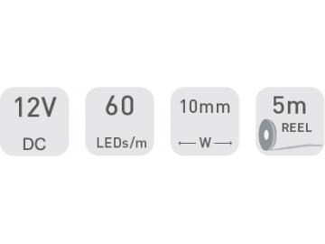 Tira LED flexible  10mm 12V D760