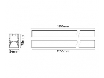 Perfiles de aluminio para luminaria LED interior  LS50