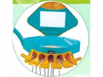 Sillón dental para niños A8000-IIB   (unidad dental para niños con sillón en forma de dinosaurio sonriente)