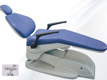 Unidad dental A880  (sillón dental eléctrico, pieza de mano, escupidera giratoria, luz LED)