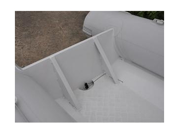 Bote inflable rígido 2.4m-4.8m de cubierta abierta con casco de aluminio
