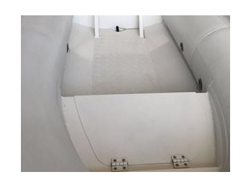 Bote inflable rígido 2.4m-4.8m de cubierta abierta con casco de aluminio