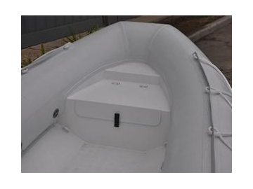 Bote inflable rígido 2.4m-4.8m de cubierta abierta con casco de aluminio