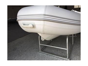 Bote inflable rígido 2.4m-4.8m de cubierta abierta con casco de aluminio