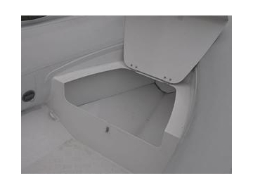 Bote inflable rígido 2.4m-4.8m de cubierta abierta con casco de aluminio