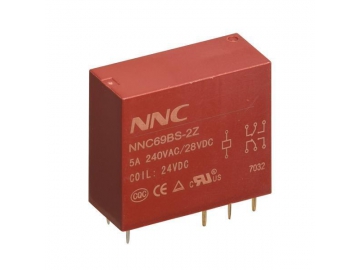 Mini relé electromagnético sellado NNC69B-2Z