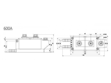 Módulo tiristor 300A-800A MTC MTK MTA MTX