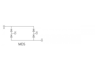 Módulo de diodo monofásico MDQ 150A-250A