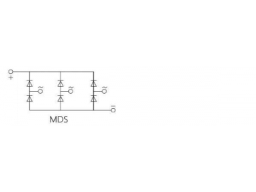 Módulo de diodo trifásico MDS 150A-250A