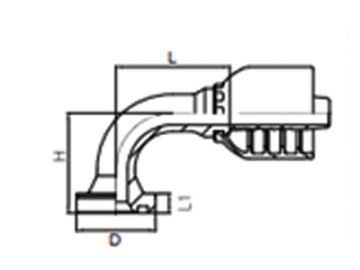 Brida/Brida de bloqueo SAE 87692RW 6000PSI ISO 12151-3 SAEJ518