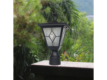 Lámpara LED de 15 pulgadas para exteriores con poste de aluminio fundido ST4220Q-A