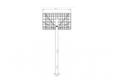 Soporte de tablero de básquet para exterior