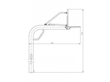 Soporte de tablero de básquet para exterior