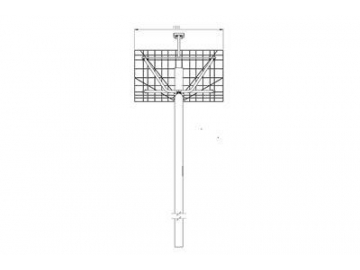 Soporte de tablero de básquet para exterior