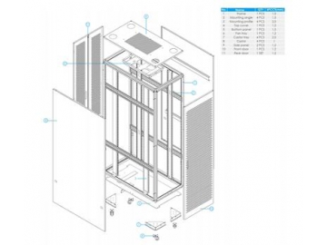 Gabinete para servidor 42U / 47U