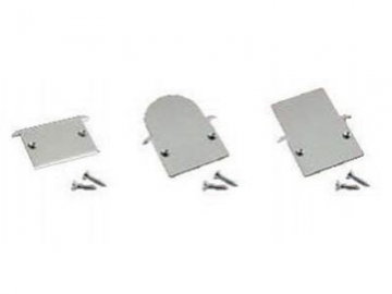 Perfil de aluminio con soporte alineado para bandas de luz LED