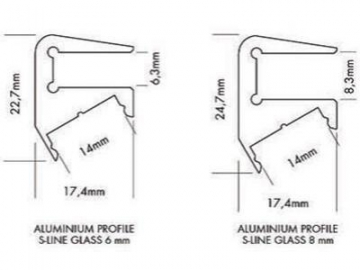 Perfiles de aluminio para banda de luz LED