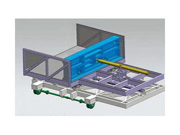 Máquina de carga para horno de fundición y retención