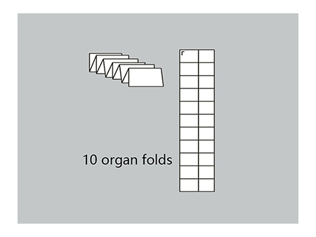 Plegadora de papel de 10 hebillas