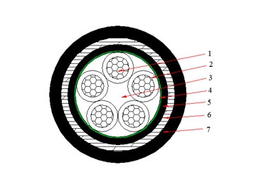 Cable N2XBY de 0.6/1 kV (CU/XLPE/STA/PVC)