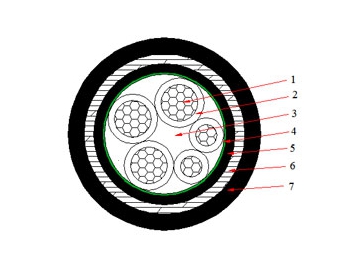 Cable Eléctrico NA2XBY de 0.6/1 kV (AL/XLPE/STA/PVC)