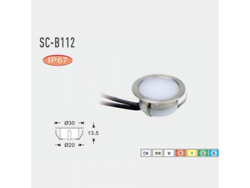 Mini foco LED empotrable SC-B112 (para suelos),Foco LED, LED de Suelo, Iluminación LED