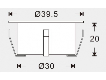 Aplique de luz LED de exterior para piso deck y escalera SC-B104A