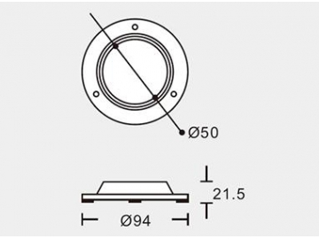 Luz LED sumergible con índice de protección IP68 / SC-G107