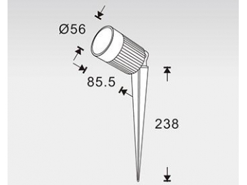 Foco LED COB para paisajismo SC-J103