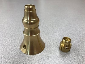 Cobre y bronce, servicio de mecanizado CNC de 5 ejes