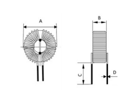 Bobina toroidal (bobina de choque de modo diferencial)