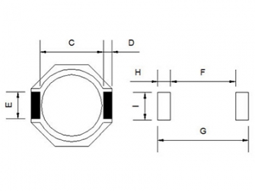 Inductor de potencia SMD, 8.3mm