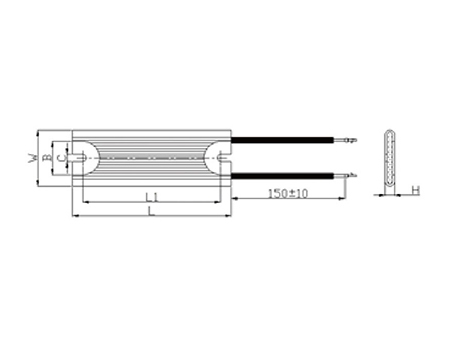 Resistencia de aluminio, serie RXM