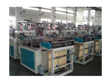 Máquina automática de fabricación de bolsas para camisetas JD-DFR-400×2