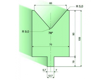 Matrices 78°, H=90mm