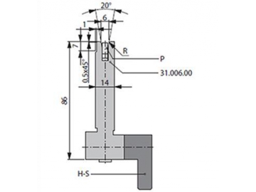 Matrices 20°, H=86mm