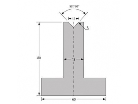 Matrices 88/90°, H=80mm